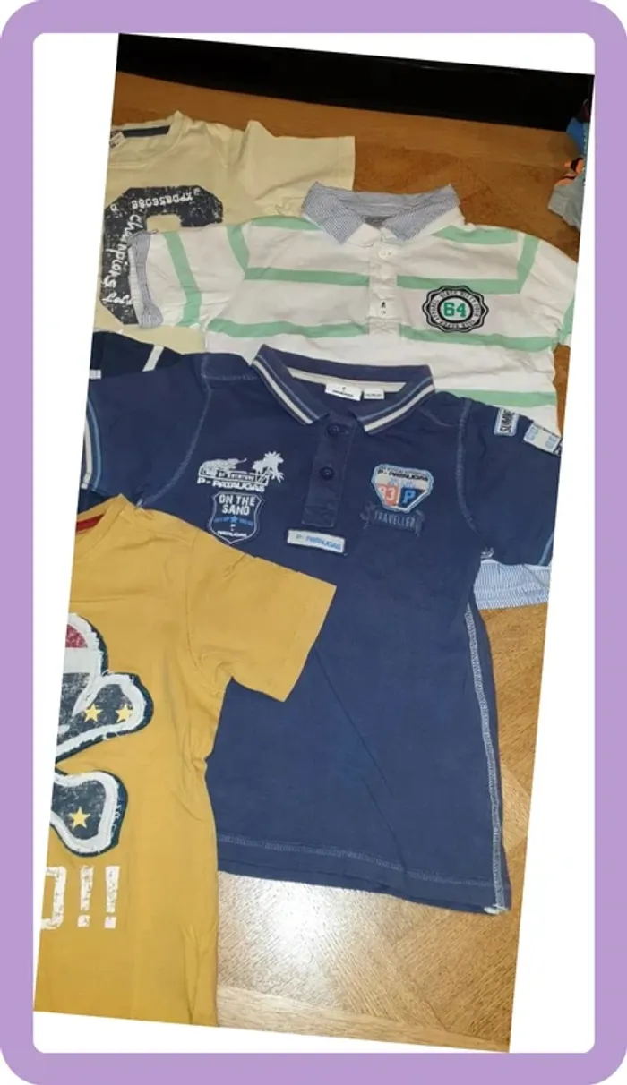 Lot de t-shirts Polos 6 ans - photo numéro 2