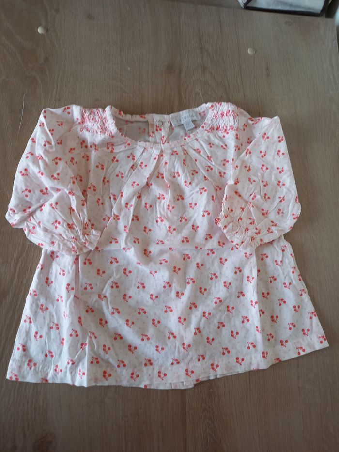 Chemise fille 12 mois