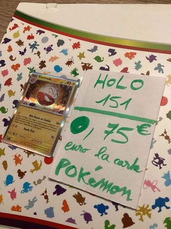 carte Pokémon électrode holographique 101/165 EV3.5 collection 151 FR neuf sortie de booster