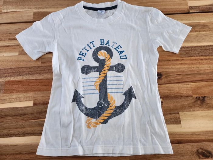 Tee-shirt ancre marine Petit Bateau