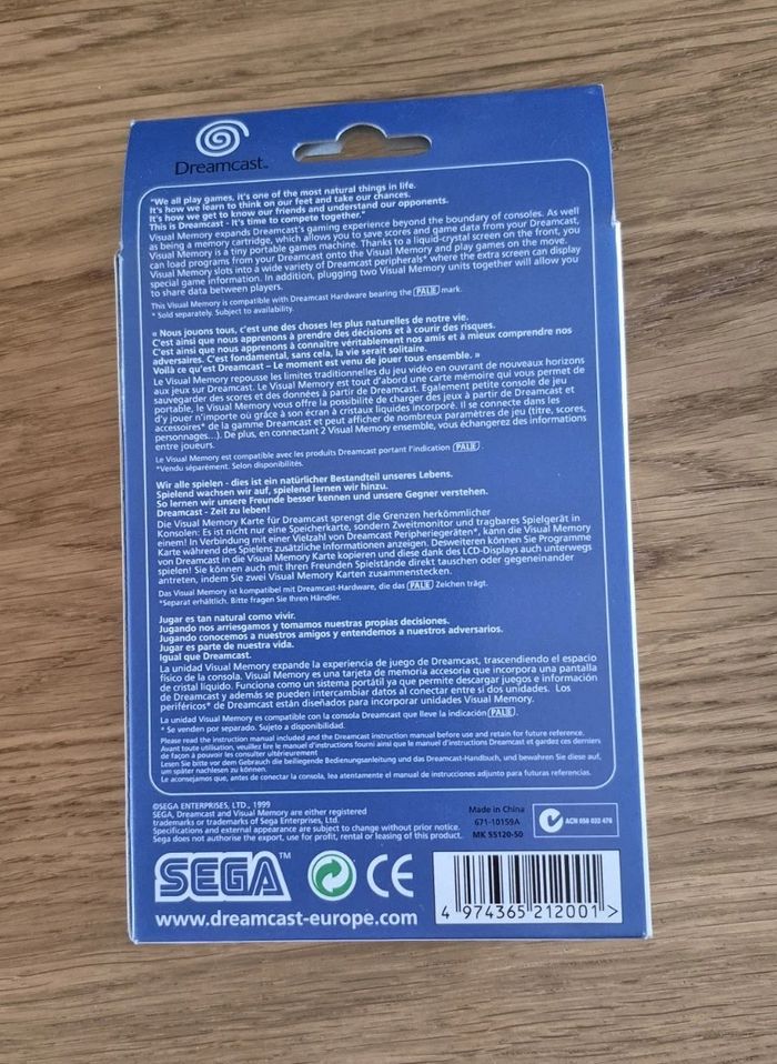 Visual Memory Unit Classic Sega Dreamcast Pal Neuf Brand New - photo numéro 3
