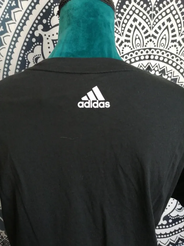 Tee-shirt noir de sport avec logo adidas / Adidas / (L) - photo numéro 5