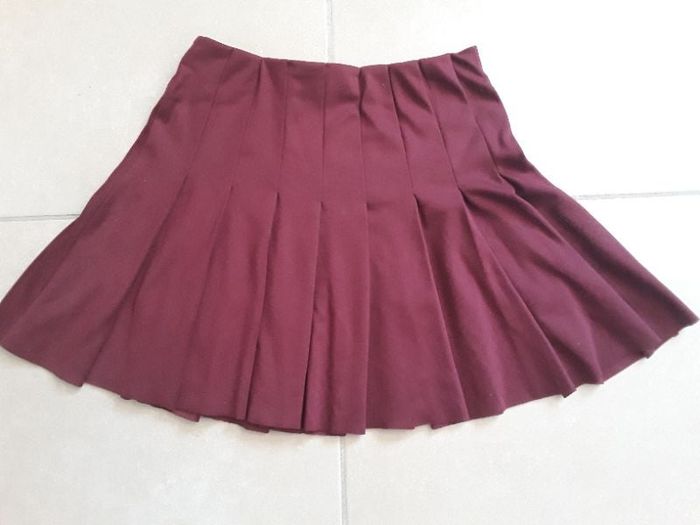Jupe patineuse M bordeaux OKEYSI TBE