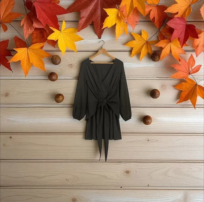 👗 Robe noir a manche longue - Taille M