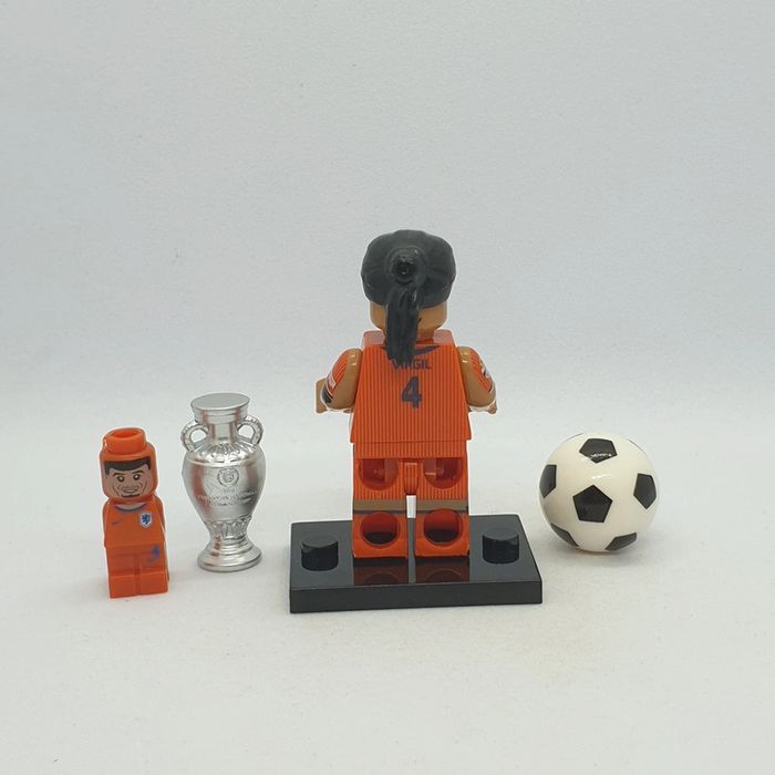 🎽 Figurine Footballeur Néerlandais - Virgil van Djik - (Style Lego) 🎽 - photo numéro 3