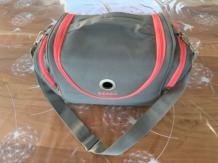 Beaba vanity sac à langer gris et corail - photo numéro 2
