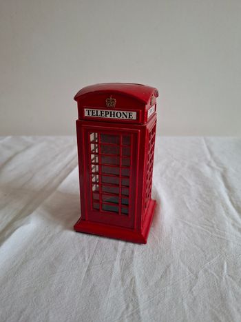 Tirelire cabine téléphonique anglaise