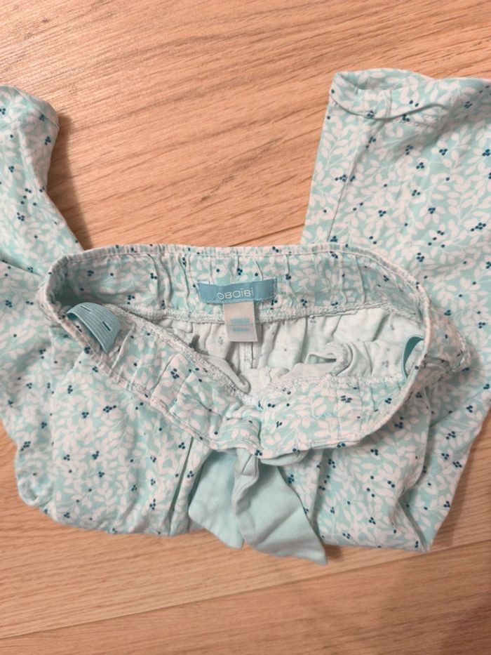 Pantalon fille fluide Obaïbi bleu ciel - Taille 18 mois 80cm - photo numéro 3