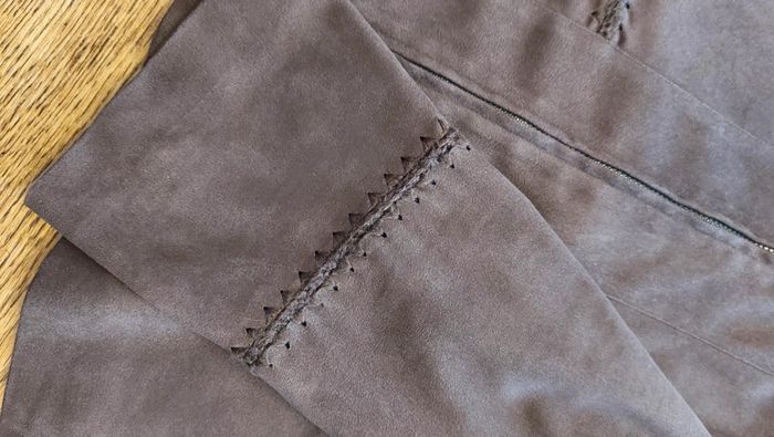 Veste  Marron effet daim Duo t 40 - photo numéro 14