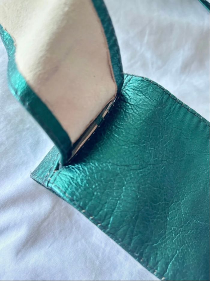 Ceinture cuir émeraude - photo numéro 8