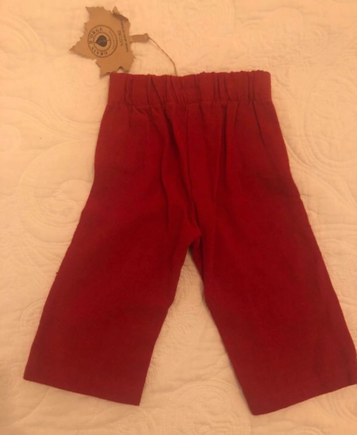 131 - pantalon rouge à pressions - photo numéro 2