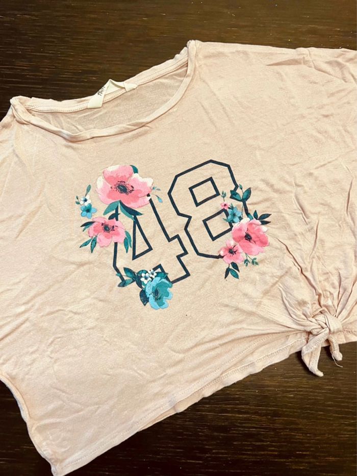 Crop top h&M avec noeud noue à la taille