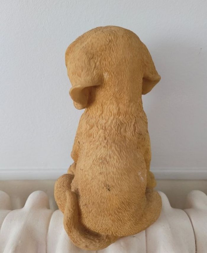 Labrador assis resine - photo numéro 3