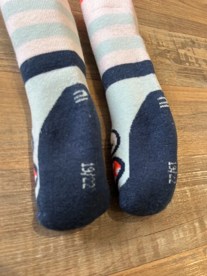 Chaussettes ski chaudes turquoise - photo numéro 3