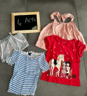 T-shirt fille 4 ans