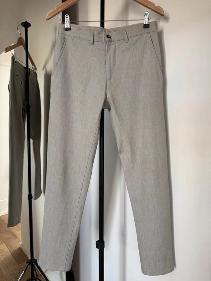Pantalon élégent beige clair taille 36 Zara - photo numéro 7