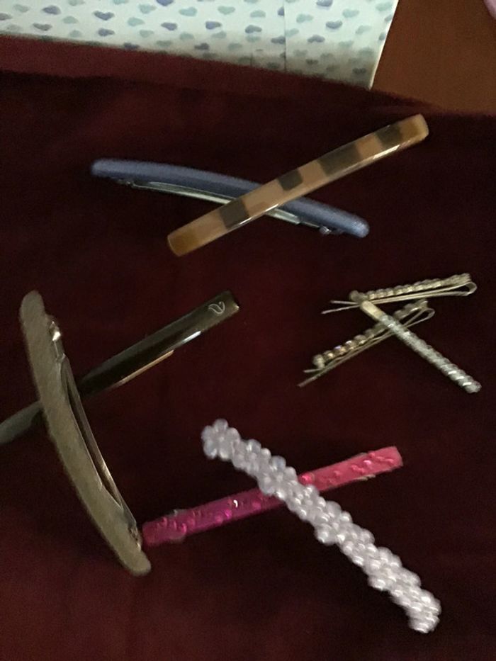 Lot de barrettes longues et fines - photo numéro 3