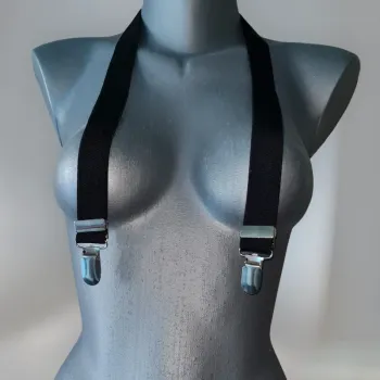 bretelles noires élastique taille unique