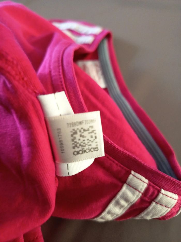 Tee shirt Adidas fushia - photo numéro 5