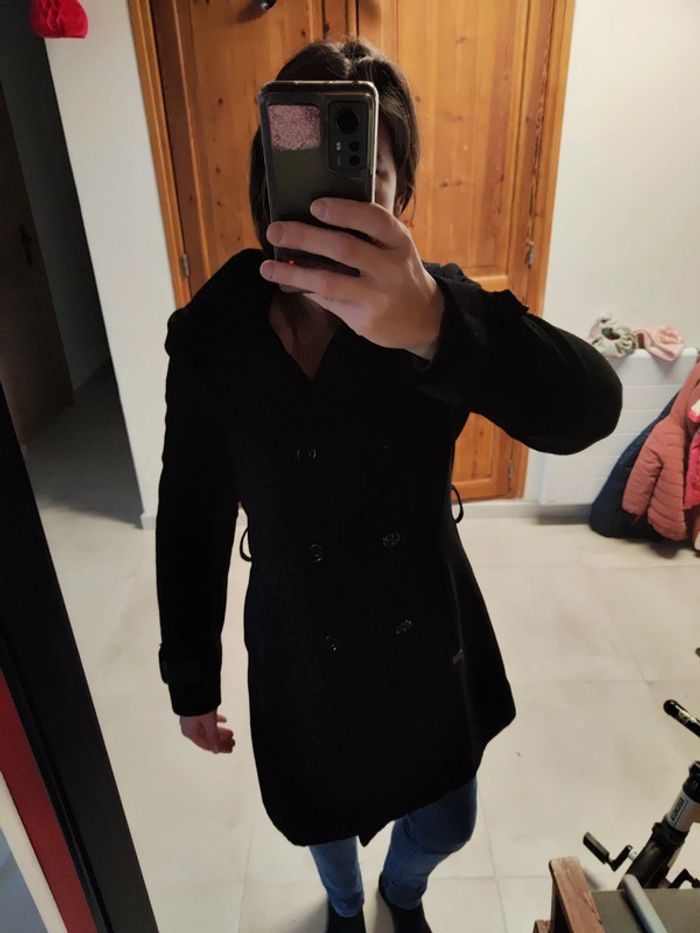 Manteau chaud hiver noire Only - photo numéro 6