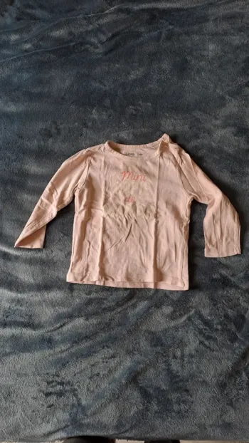 💚T-shirt fille manches longues "Mini copie de Maman" GÉMO – 18 mois