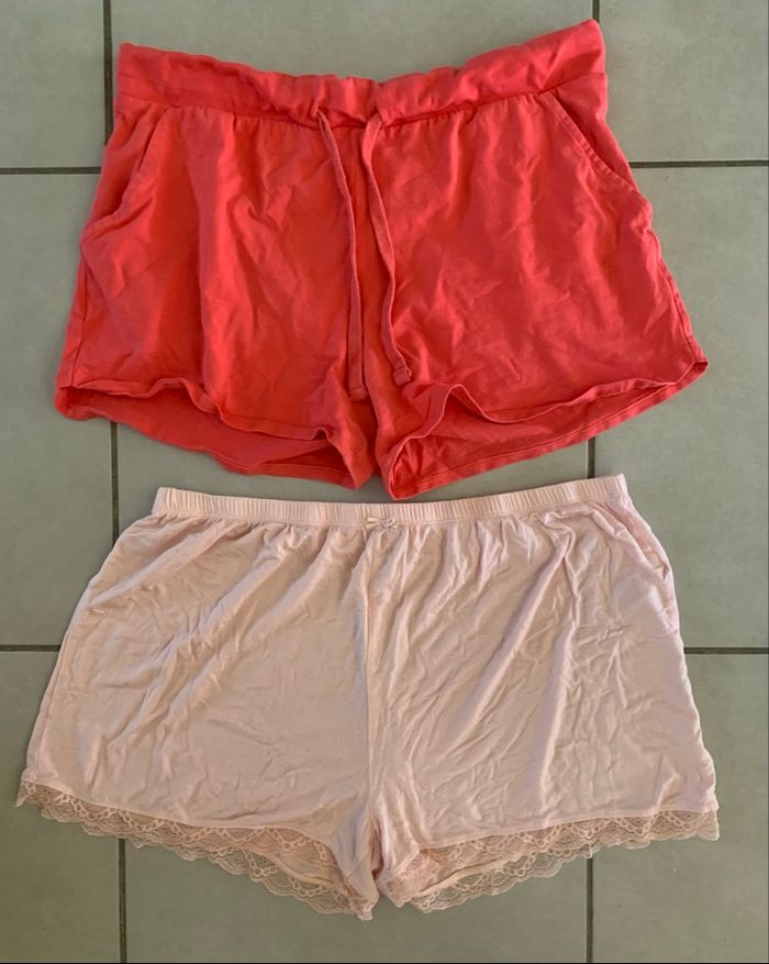 Ensemble lot 2 shorts pyjamas femme
