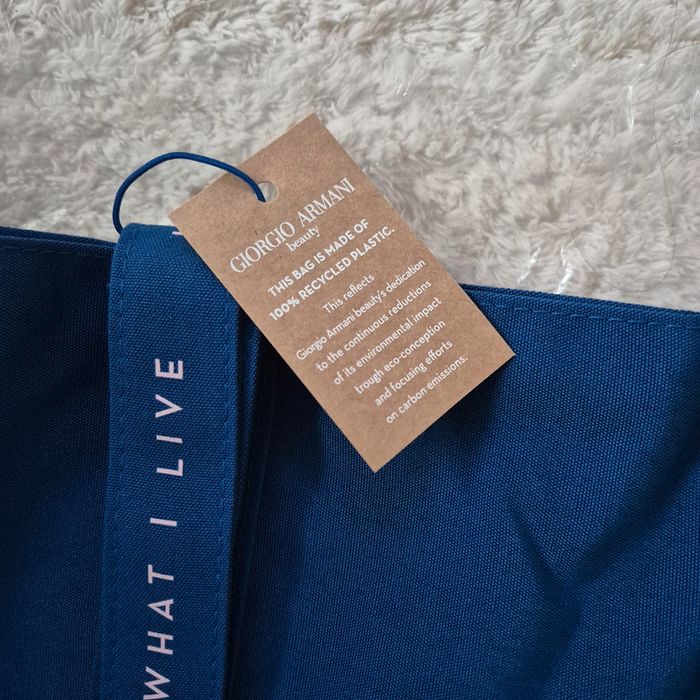 Tote bag neuf avec étiquette bleu marine - Giorgio Armani - photo numéro 2