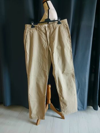 Pantalon toile beige extensible