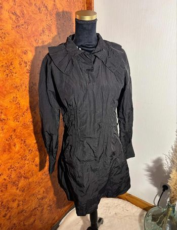 Imperméable Tissaia Noir Taille 40 - #manteauhiver #manteaufemme