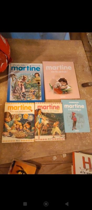 Lot de 6 livres Martine