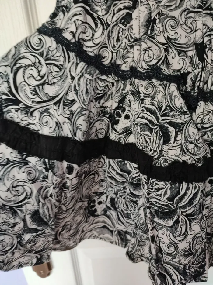 Robe squelette crâne gothique dead - photo numéro 5