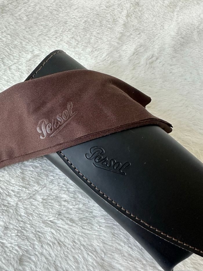 Lunettes de soleil Persol femme – Monture écaille, double pont, verres bleus - photo numéro 9