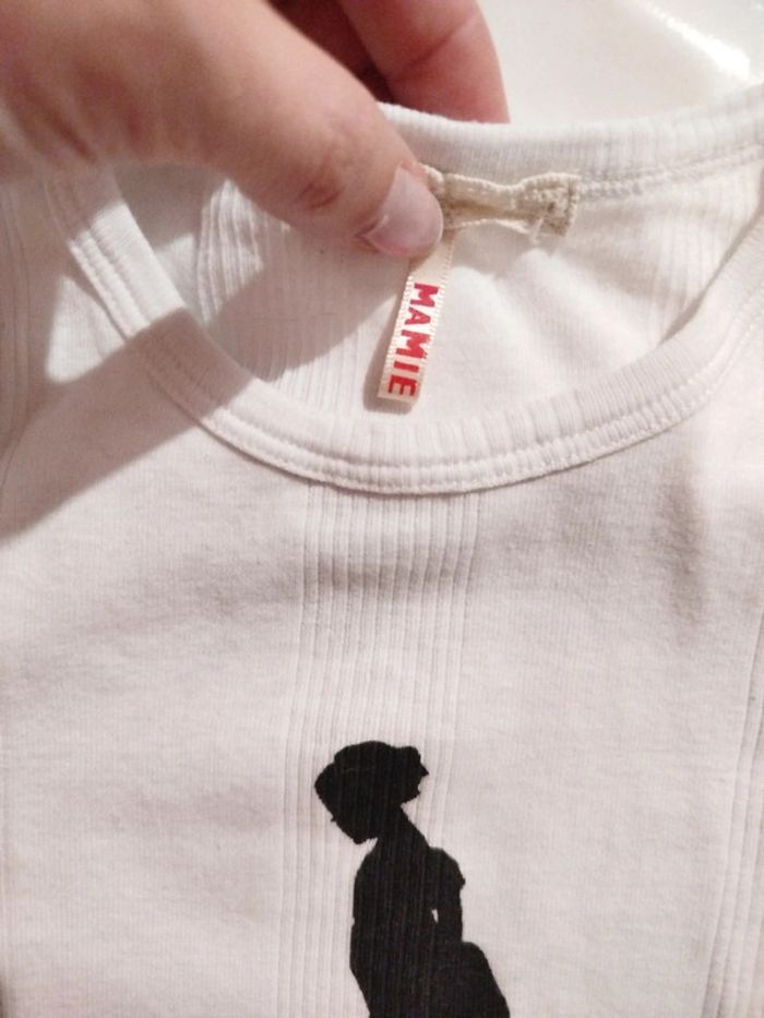 Robe simple blanche coton fille 24 mois - photo numéro 2