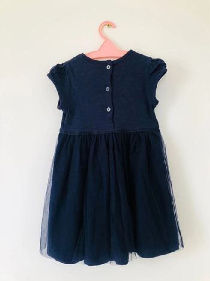 Robe bleue fille 92 cm étoiles voiles tulle - photo numéro 4