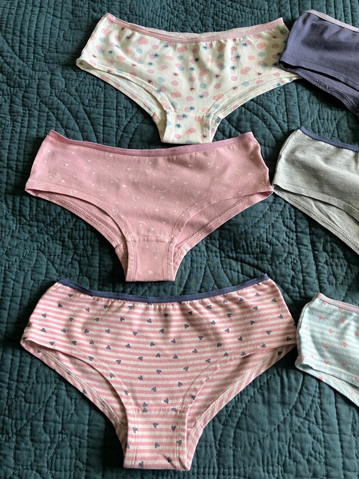 Lot 6 shorty fille taille 8 ans Vertbaudet - photo numéro 3