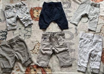 Lot de 6 pantalons taille 1 mois 