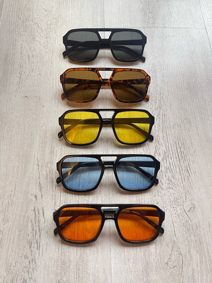 Lot de 5 lunettes de plage, lunettes de style, lunettes de mode - photo numéro 2