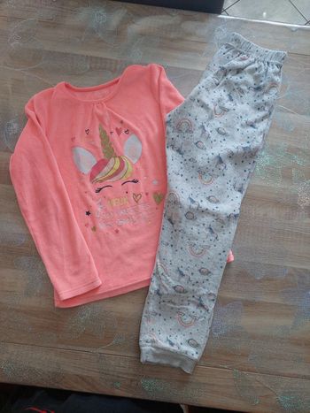 Pyjamas chaud fille licorne 10 ans