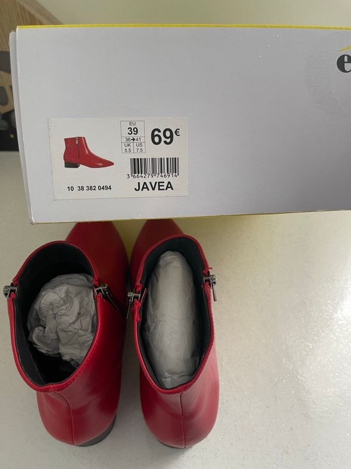 Bottines rouge Éram - photo numéro 9