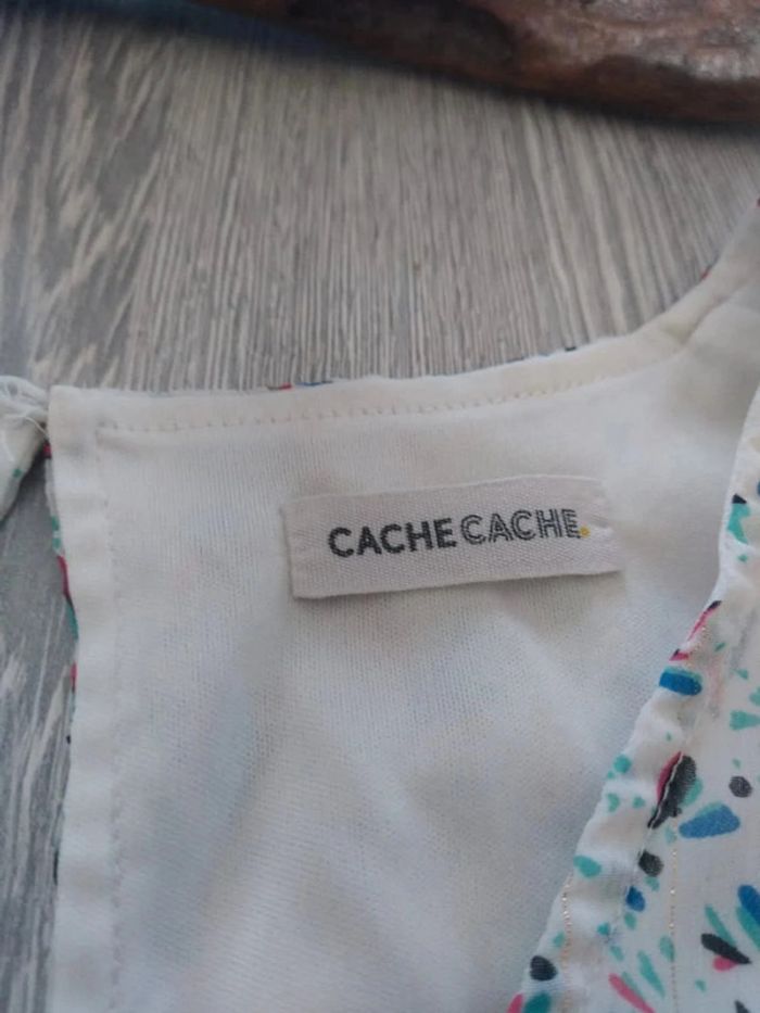 Robe cache cache fleurie brillante taille m - photo numéro 5