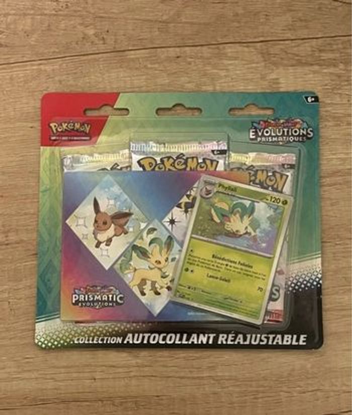 [NEUF] Tripack TeckSticker au choix Pokémon EV8,5 Évolutions Prismatiques (bleu ou vert) - photo numéro 2