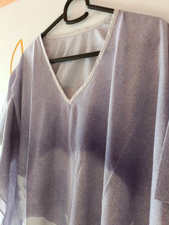 Robe d'intérieur parme - photo numéro 2