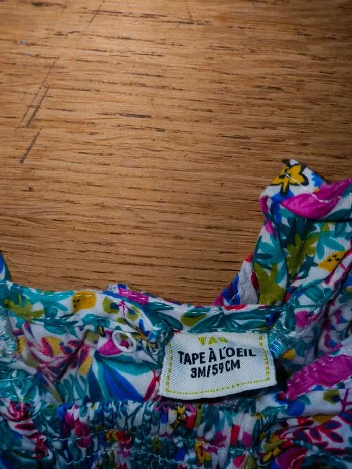 Combinaison pantalon 3 mois tape à l'oeil excellent état Fleurie - photo numéro 4