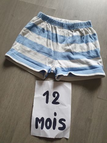 Short 12mois garçon