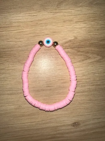 bracelet œil yeux rose