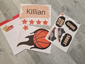 Stickers autocollants de porte basket killian