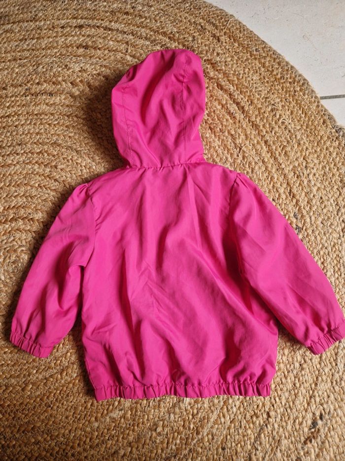 Blouson avec capuche rose fushia fille du pareil au même 18 mois 81cm - photo numéro 3