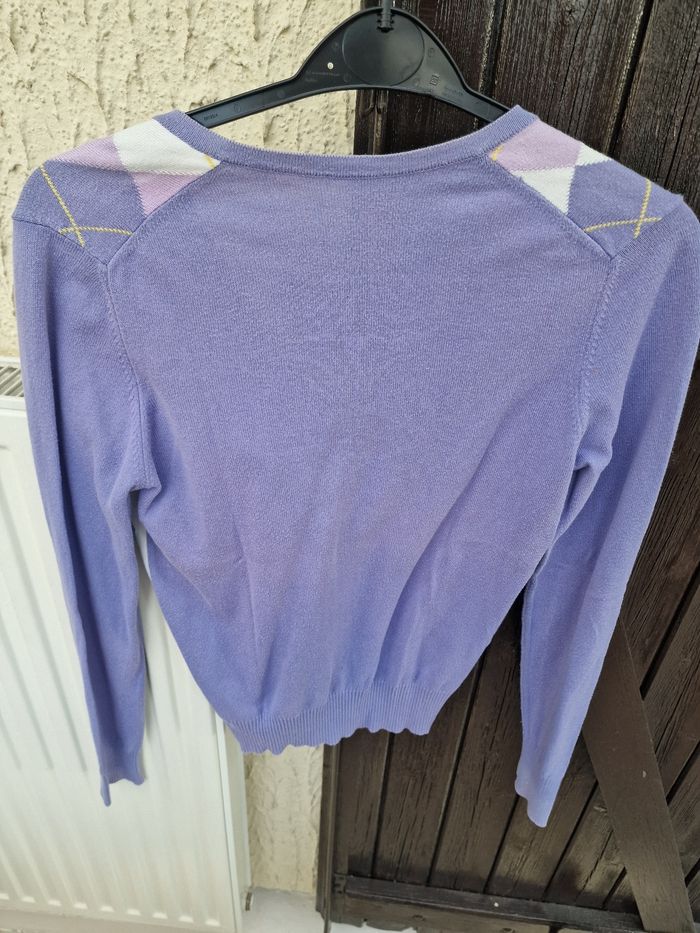 Pull beneton violet taille 36 - photo numéro 3