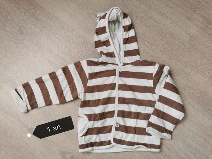Gilet capuche garçon 12 mois