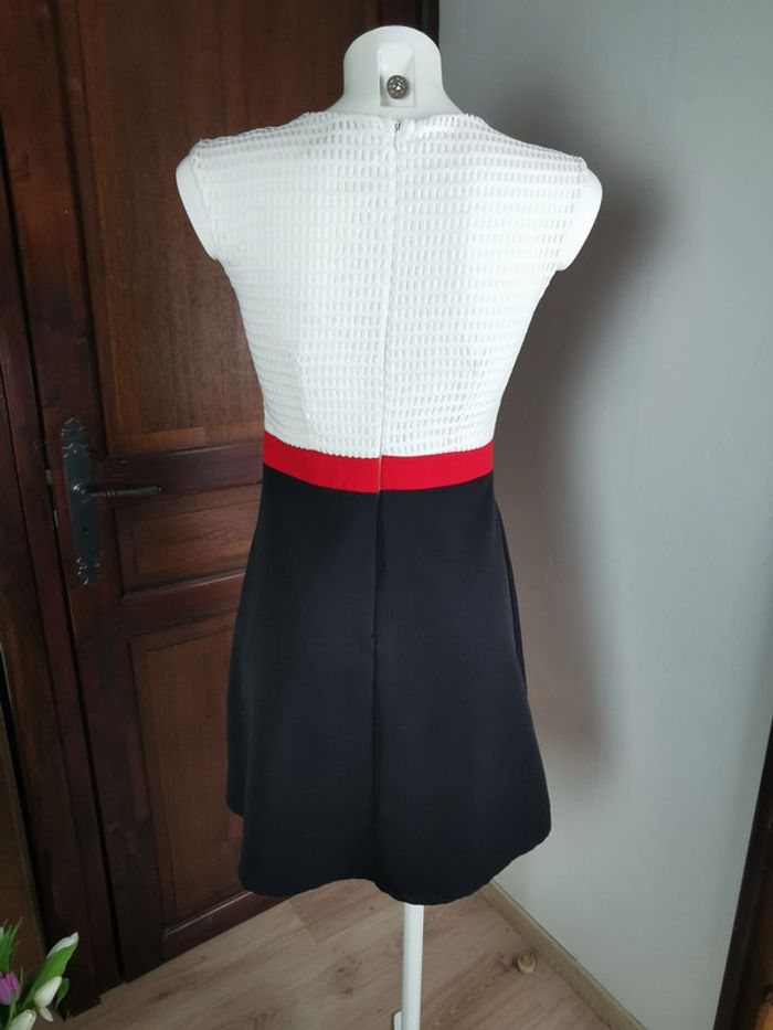 Robe trapèze blanc et noir Renatto Bene - photo numéro 4
